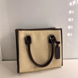 Ralph Lauren Cream and Brown Tote Bag